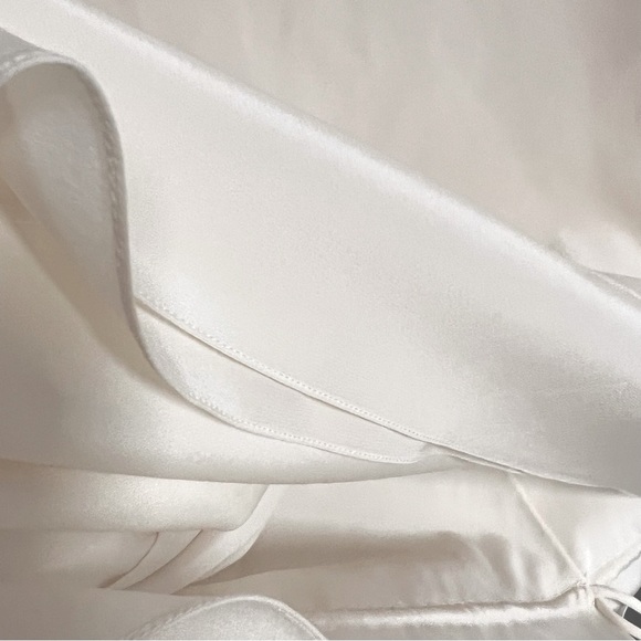 Shamask Silk Crepe De Chine Drawstring Blouse - Picture 5 of 10